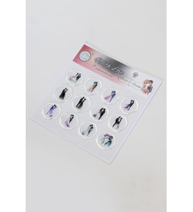 Mühürcüm 12 Adet Hazır Kendinden Yapışkanlı Gelin Damat Davetiye Sticker Mühür KYSM116