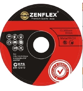 ZENFLEX 115X1 METAL/İNOX KESME TAŞI 10 ADET