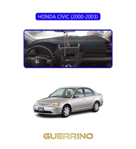 HONDA CIVIC 2000-2003TORPİDO KORUMA HALISI MAVİ KENAR