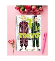 Tokyo Revengers Anime Defter 1 Adet Özel Tasarım A4 Boyutu 21*29 Cm Telli Çizgili defter