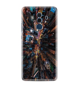 Huawei Mate 10 Pro Kılıf Desenli Silikon Güzel Kılıf City 1341