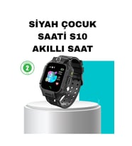 S10 Siyah Akıllı Çocuk Saati, Konum Takip ve Güvenlik Özellikleri