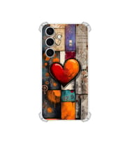PrintiFy Samsung Galaxy S25 Plus ile Uyumlu Düşlerin Dansı Serisi Zamanın Kalbi Tasarımlı Uv Baskılı Köşe Korumalı Antişok Kılıf