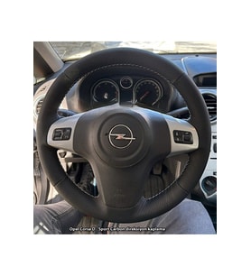 Opel Corsa D Araca Özel Direksiyon Kılıfı (NOKTA KARBON) AÇIKLAMAYI OKUYUN