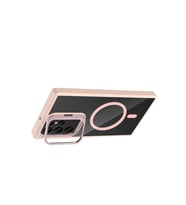 Joko Samsung Galaxy S25 Ultra Remim Lensli Magsafe Standlı Kapak - Pembe