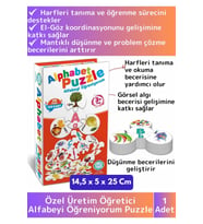 Premium Zeka El Göz Koordinasyonu Geliştirici Öğretici Çocuk Matematik Sayı Rakam Alfabe Puzzle