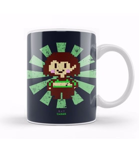 Chara Retro Japanese Undertale Kupa Bardak Porselen
