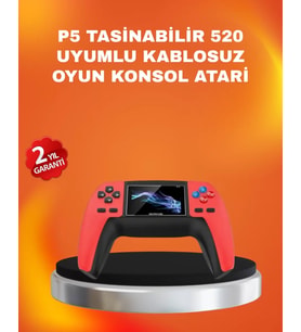 Uzun Pil Ömürlü 520 Oyunlu P5 Retro Konsol