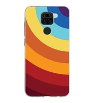 Xiaomi Redmi Note 9 Uyumlu Kapak Renk Cümbüşü Tasarımlı Şeffaf Silikon Kılıf