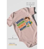 Dedemin mirasını yemeye geldim! Kısa Kollu Bebek Body %100 Pamuk