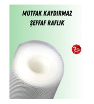 Mey İthalat® Şeffaf mutfak raflığı ve çekmece kaplaması kaydırmaz pvc