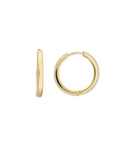 14k Altın Minimal Halka Küpe 1,5-1,7cm