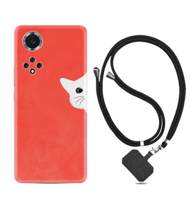 Huawei Nova Y70 Y90 Nova 9 SE  Kılıf Boyun Askılı Silikon Kedoş 1735