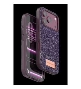 Onegif İphone 18 Pro Max Bright Simli Kapak - Bordo