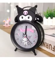Kuromi Metal Masa Saati - Çalar Saat (Siyah)