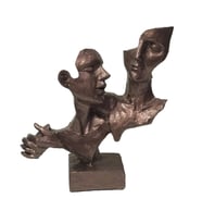 Sevgili Mask Biblo Antik Kızıl 23x23cm