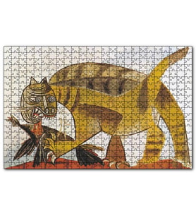 Cakapuzzle Cat Catching a Bird, 1939 by Pablo Picasso  Puzzle Yapboz MDF (Ahşap) (120 Parça)