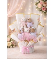 Özel Tasarım Ayıcık Buketi . Sevgiliye ,Doğum Günü , Baby shower ,Yıl Dönümü ,Yeni Doğan  Hediyesi   Premium Teddy Bear Ayıcık Buketi
