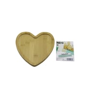 KALP MODEL AHŞAP BAMBU SERVİS SUNUM TEPSİ - TAHTASI 20.5 X 19.5 X 1.4CM (5680)