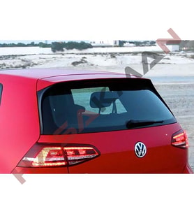 Vw Golf 7 GTI R Highline 4 Parça Spoiler Piona Black 2012 2013 2014 2015 2016 2017 2018 2019