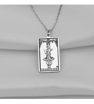 Gümüş  Tarot (The Hanged Man) Asılan Adam Kolye