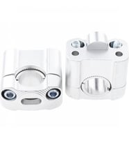 430 2 Parça Motosiklet Gidon Yükselticil 22 mm. 28 mm Nikel Takım