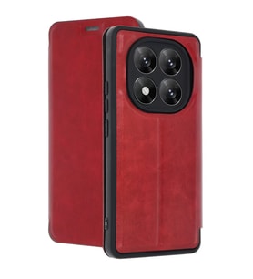Xiaomi Redmi Note 14 Pro 5g Kılıf Flip Cover - Kırmızı