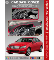 MERCEDES C CLASS W204 (2007-2014) Torpido Örtüsü Premium Kalite Özel Kesim UV Koruma