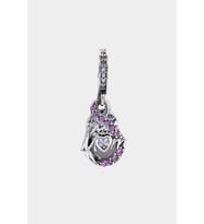 Anne ve Sonsuzluk Pave Charm  925 Ayar Gümüş