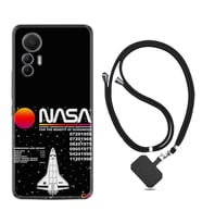 Xiaomi 12 Lite Kılıf Resimli Boyun Askılı İpli Desenli Silikon Nasa 2 1407