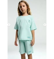 U.S. Polo Assn Kız Çocuk Mavi Bermuda Takım 2090