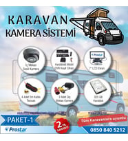 Karavan Kamera Seti Kayıtlı Harddiskli 320 Gb Dahil 4 Kameralı Ekranlı Tak Kullan Set