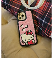 Hello Kitty Punch İşlemeli Telefon Kılıfı