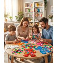 Eğitici Geometrik Şekiller - Renkli Şekil Eşleştirme - Zeka Geliştirici Çocuk Puzzle (Sarı)