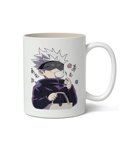 Kişiye Özel Jujutsu Kaisen Satoru Gojo Anime Temalı Baskılı Kupa Bardak (Beyaz)