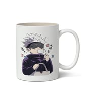 Kişiye Özel Jujutsu Kaisen Satoru Gojo Anime Temalı Baskılı Kupa Bardak (Beyaz)
