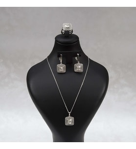 610 Zirkon Gümüş Set