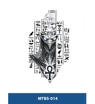 MTBS-019 ORTA BOY MISIR KARTALI DESEN GEÇİCİ DÖVME-TATTO