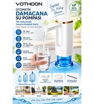 Şarjlı Taşınabilir Otomatik Damacana Su Pompası Katlanabılır Tasarım 800 Mah Bataryalı