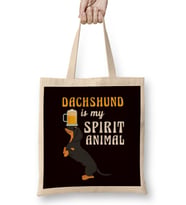 Dachshund My Spirit Animal Wiener Sausage Puppy Bez Çanta Uzun Saplı