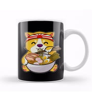 Kawaii Dog Ramen Bowl Funny Anime Noodles Puppy Kupa Bardak Porselen