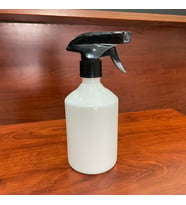 500 Ml  Siyah Tetik Spreyli Beyaz Plastik Şişe , 500 Cc Spreyli Plastik Şişe x 4 Adet