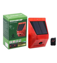 UpWay Güneş Enerjili Solar Sesli Alarm Sistemi 129 dB Sesli PIR Hareket Sensörlü Kumandalı