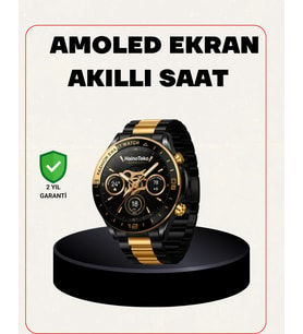 Mey İthalat® Amoled Akıllı Saat Manyetik Şarj Gps Destekli Spor Günlük Kullanım