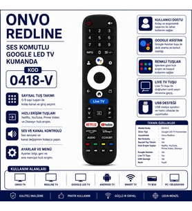 0418-V Onvo Redline TV Kumandası