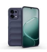 Coverzone Oppo A6 Pro İle Uyumlu Kılıf TPU Oyuklu Arka Yüzey Z-Etnik Esnek Silikon Kapak Phone 4A için O-tto Prime Silikon Kılıf Koyu Lacivert