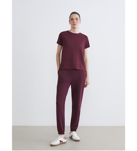 LCW EVERYDAY Mürdüm Beli Lastikli Kadın Kalın Jogger Eşofman Altı