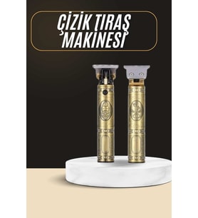 Tıraş Makinesi Şarjlı Çizik Tıraş Paslanmaz Çelik Bıçaklı 4 Taraklı