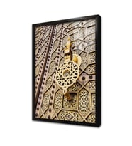 Ahşap Oyma Kapı Çerçeveli Cam Tablo