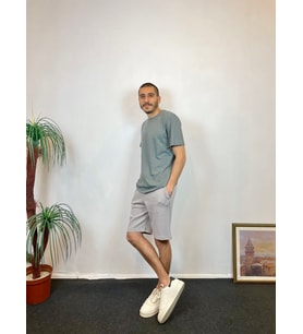 Erkek Regular Fit Şort SPR24SR61 (Gri)